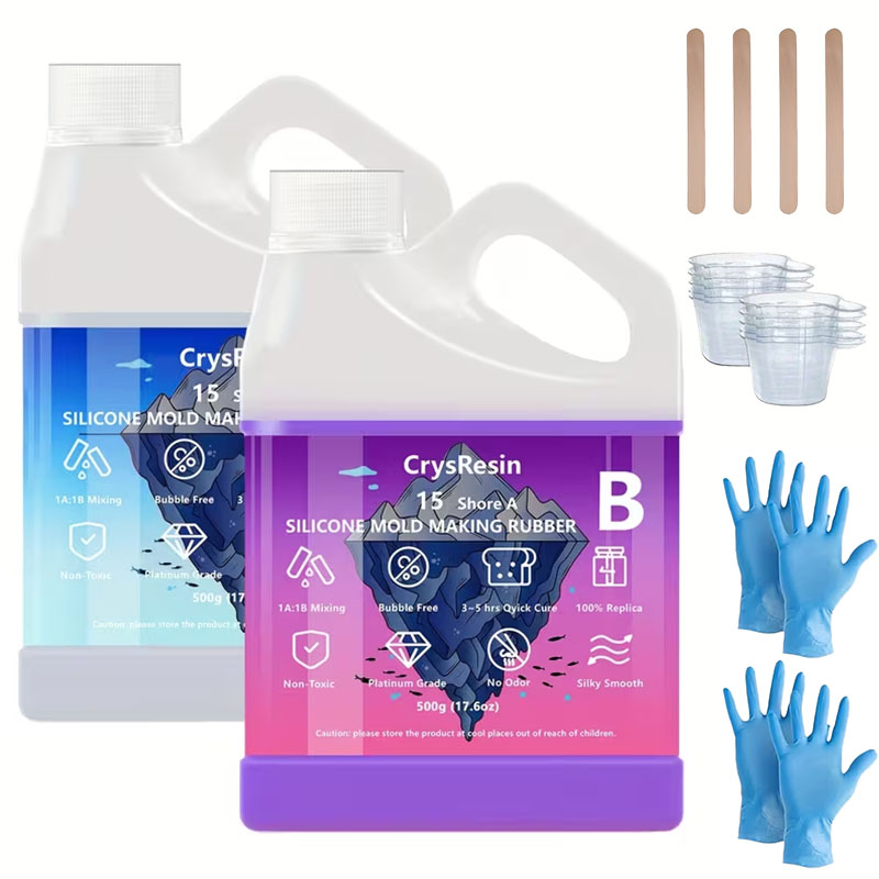 Candle Making Diy - 500ml 2 Şişe Sıvı Silikon Kalıp