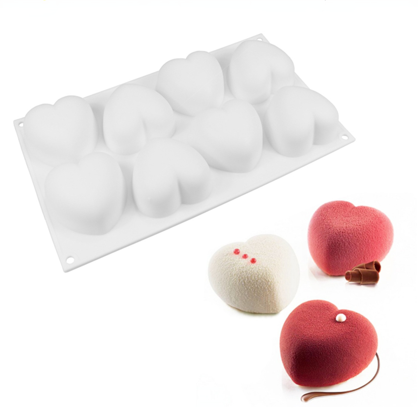 Candle Making Diy Kit - Aşk Kalp Silikon Sabun Kalıp El