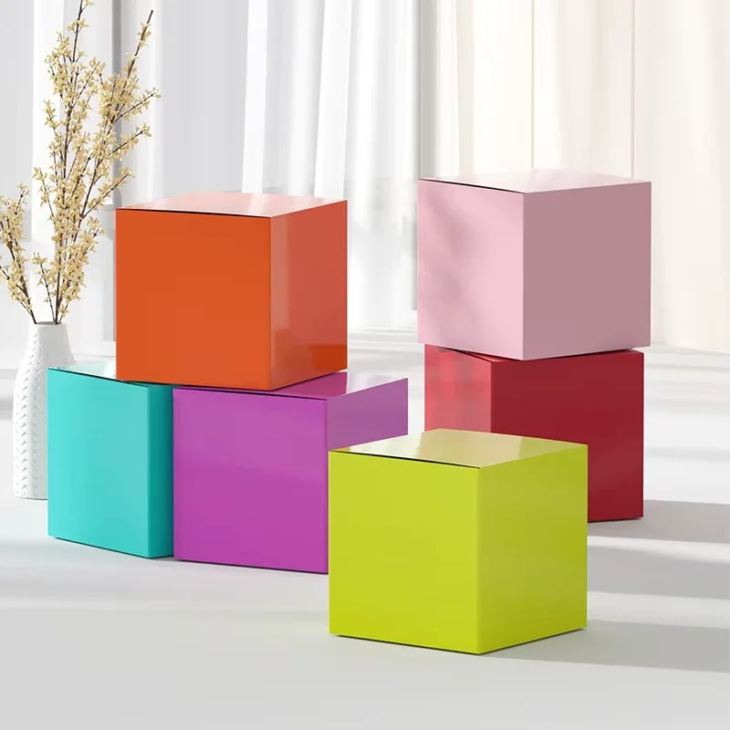 Kraft Box Candle - Katlanır Kağıt Kutu Renkli Karton Kraft