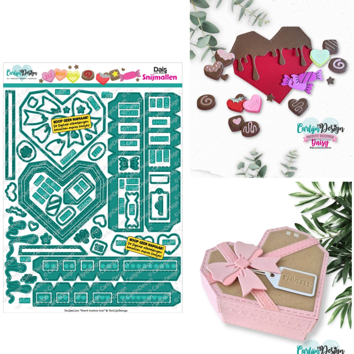 Candle Making And Perfume - Kalp Bonbon Kutusu Unicorn Choco Cadeau