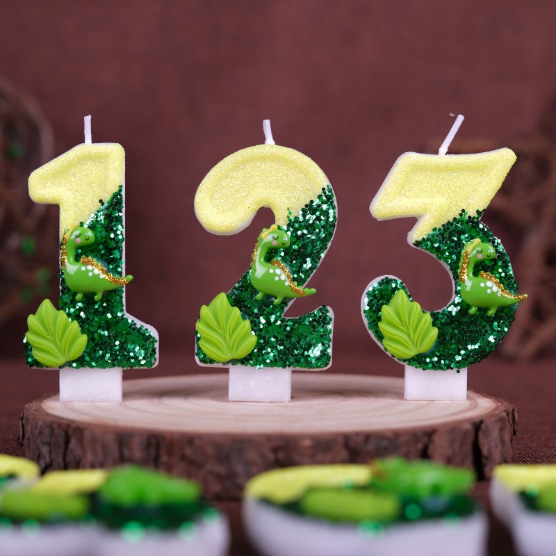 Candle Making Things - Yeni 0-9 Numaralı Doğum Günü Mumları