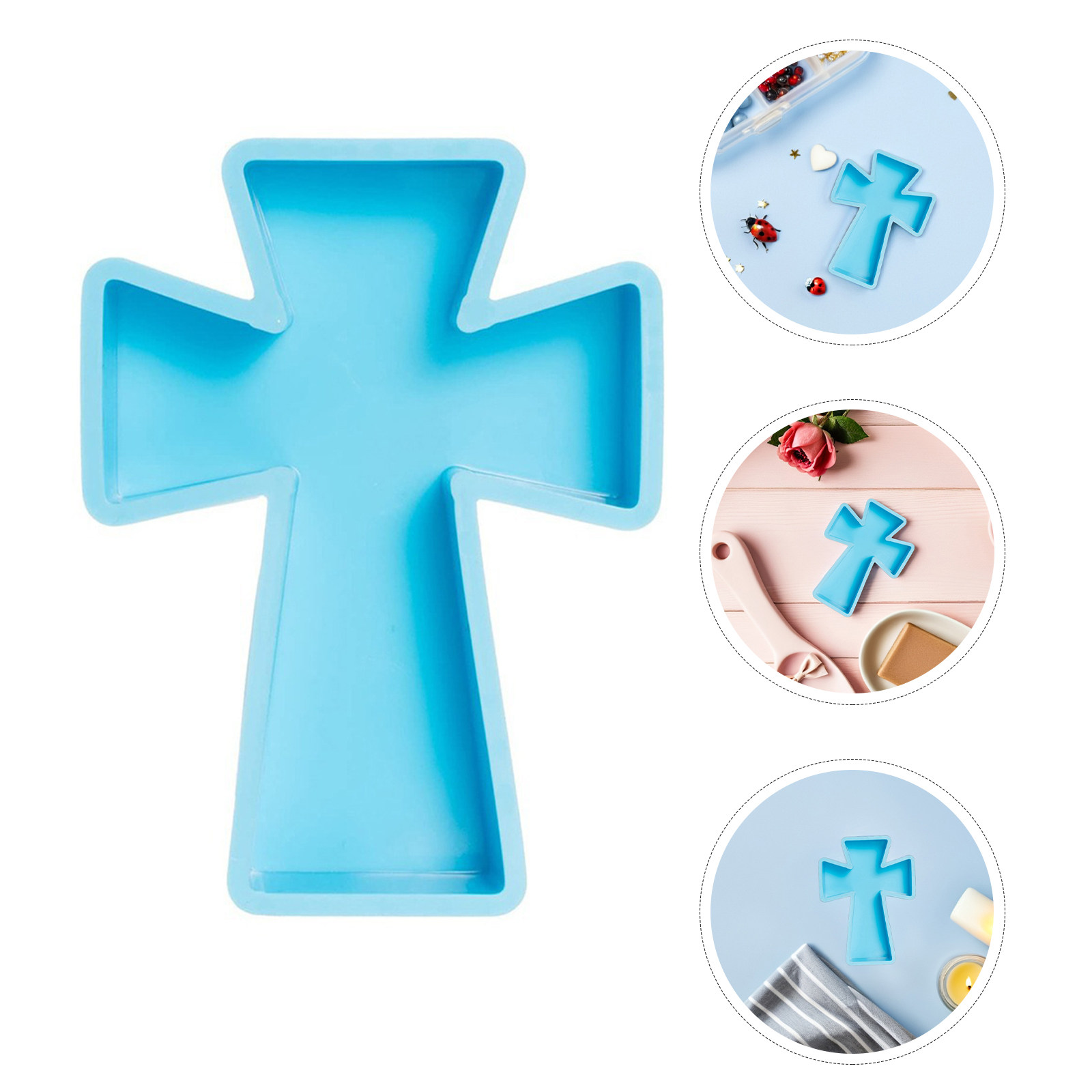 Candle Making Diy - Silikon Haç Kalıbı Epoksi Reçine Dökümü