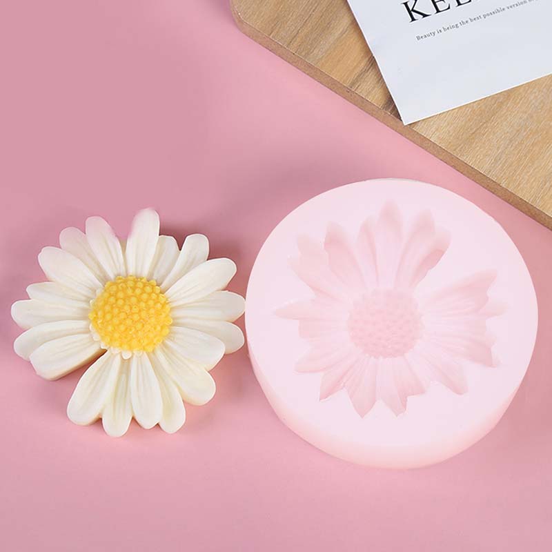 Candle Making Party - DIY Mum silikon kalıp Papatya Papatya