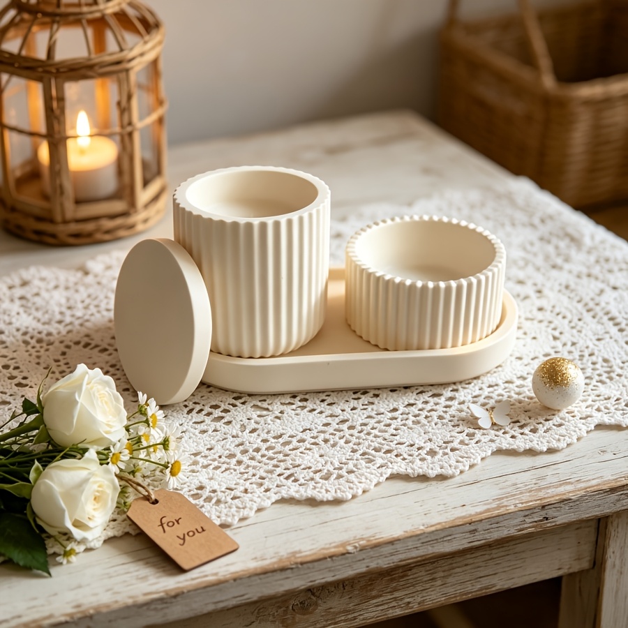 silikon kalıp seti, 4 adet çiz - Kraft Box Candle incelemesi ve fiyatı