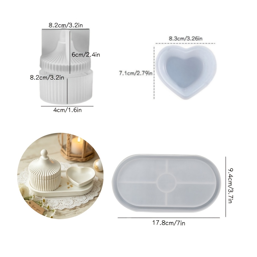 4 adet reçine silikon kalıp, e - Kraft Box Candle incelemesi ve fiyatı