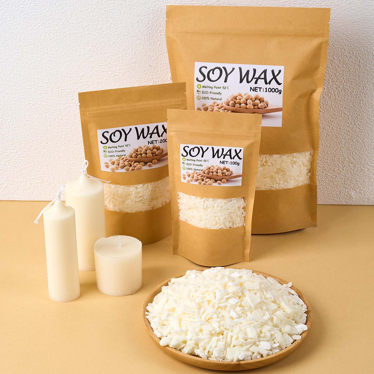 1 Pound Saf Beyaz Soya Balmumu - Candle Making Diy Kit incelemesi ve fiyatı