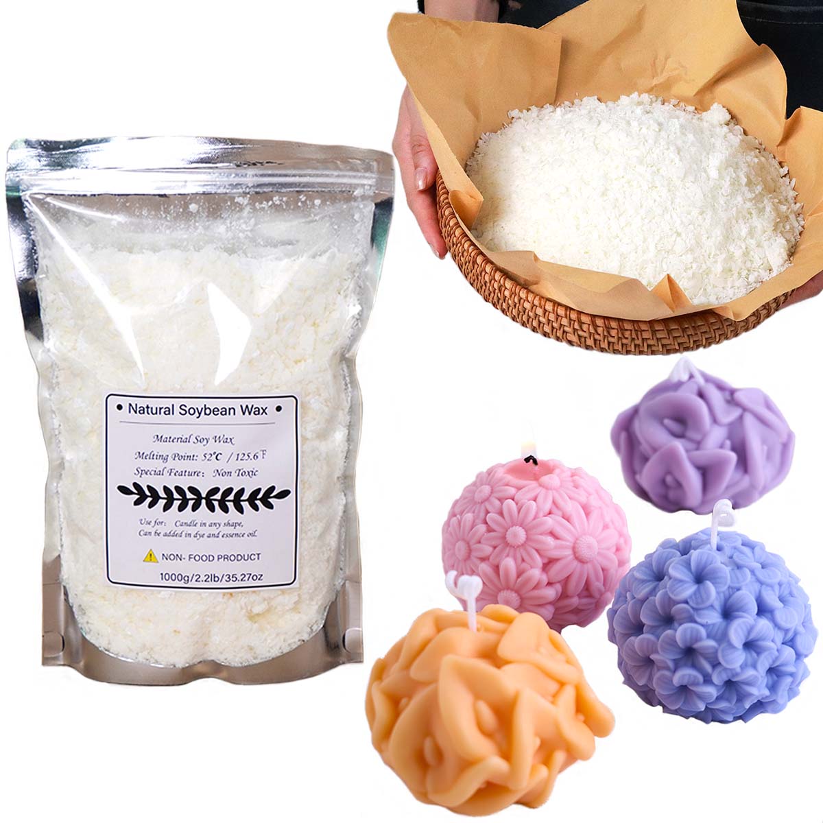 100/250/500/1000g Doğal Soya B - Candle Making Diy Kit incelemesi ve fiyatı