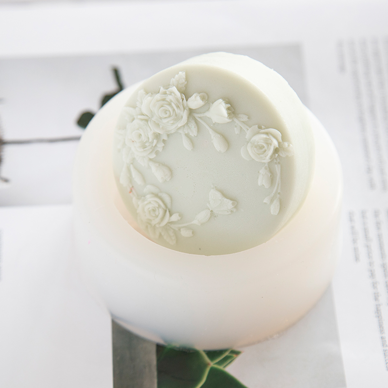Yuvarlak Şekil Gül Çiçek El Ya - Candle Making Party incelemesi ve fiyatı