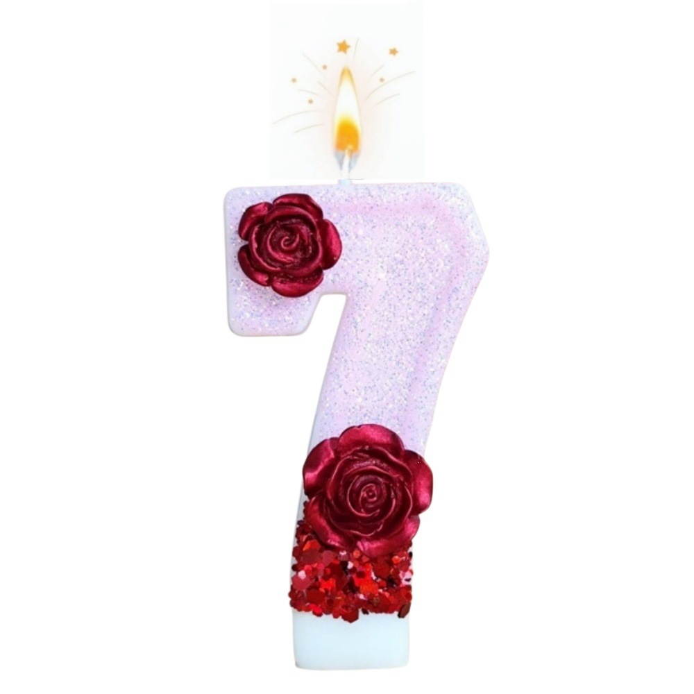 Numaralı Pembe Simli Kırmızı G - Candle Making Things incelemesi ve fiyatı