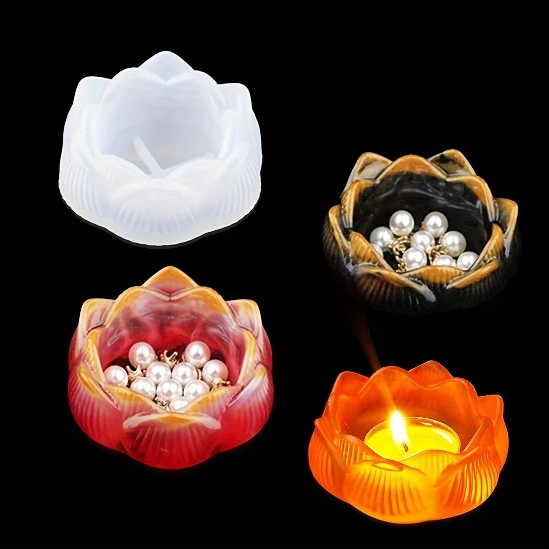 1 adet DIY Lotus Çiçeği Siliko - Kraft Box Candle incelemesi ve fiyatı