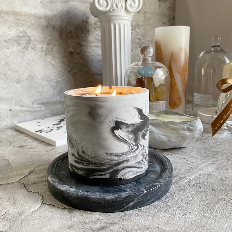 3 boyutları Yuvarlak Çimento B - Kraft Box Candle incelemesi ve fiyatı